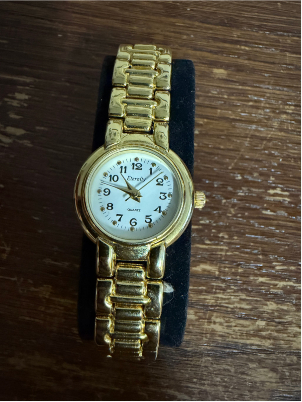 Eternity AWCLSUW Womens Gold Tone Quartz Watch Japan Movement Unworn Needs Batte